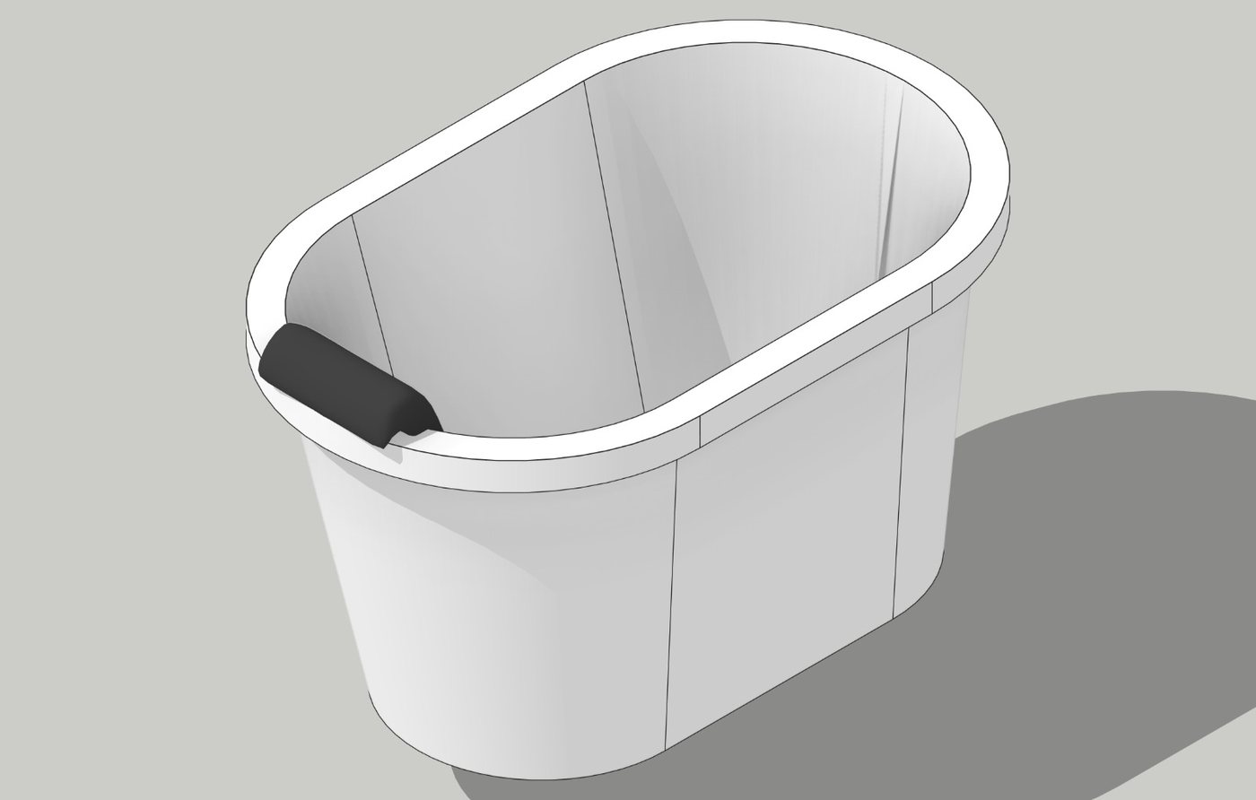 Banheira Gelada — Cuba ergonômica